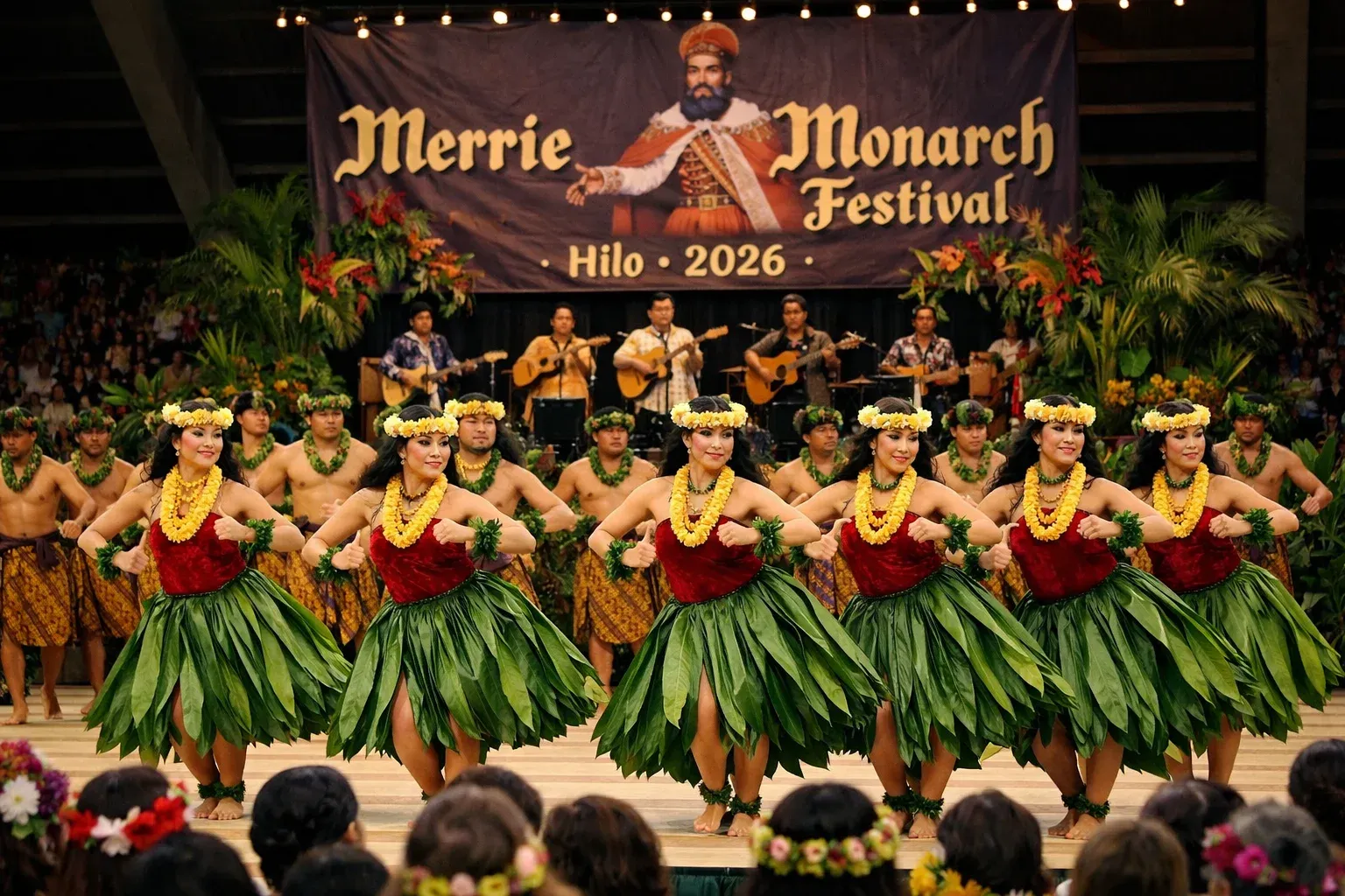 1963г. Merrie Monarch Festival - главный гавайский фестиваль танцев хула